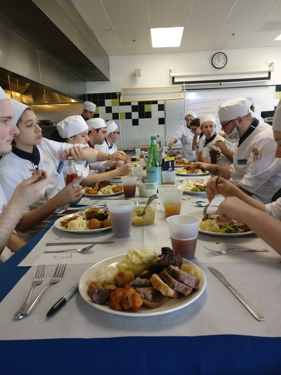 Staff meal or food for the crew