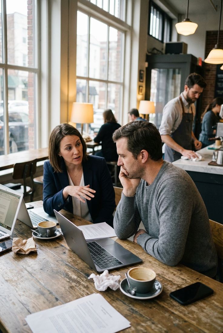 Business lunch meeting with catered food