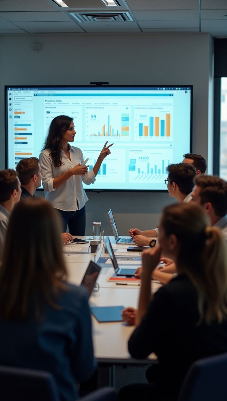 Team meeting with catered lunch and repeat clients