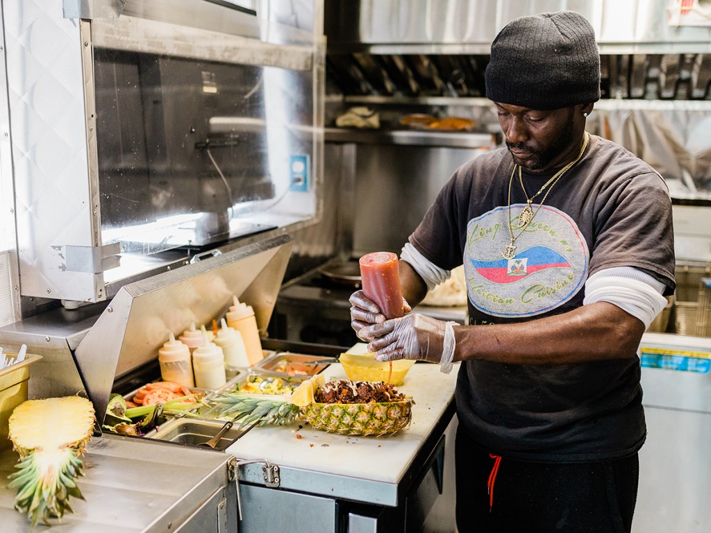 Food truck kitchen workflow design