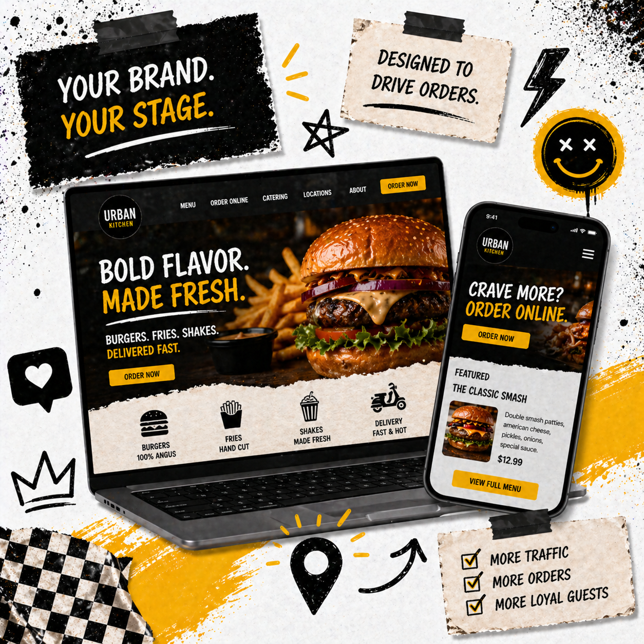 Restaurant Website page preview