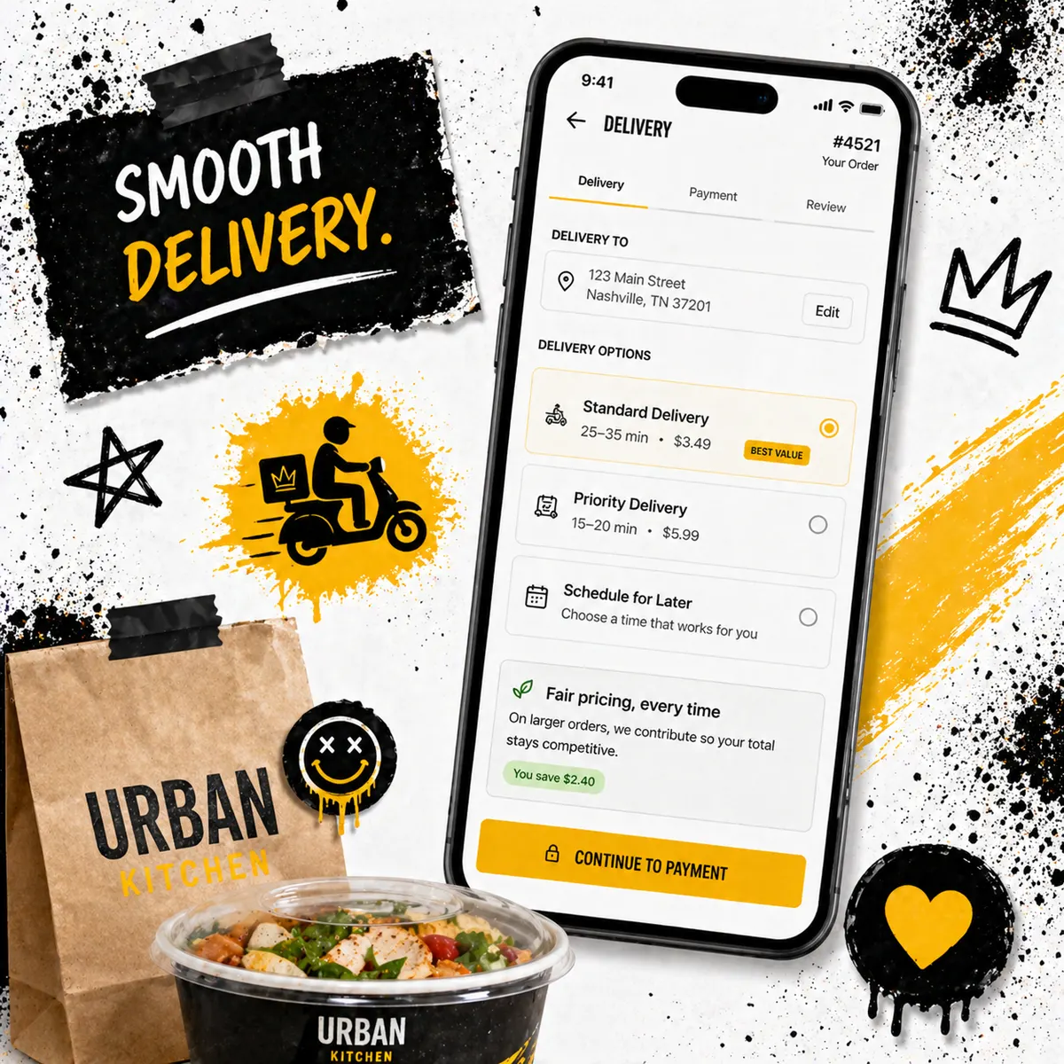 Delivery page preview