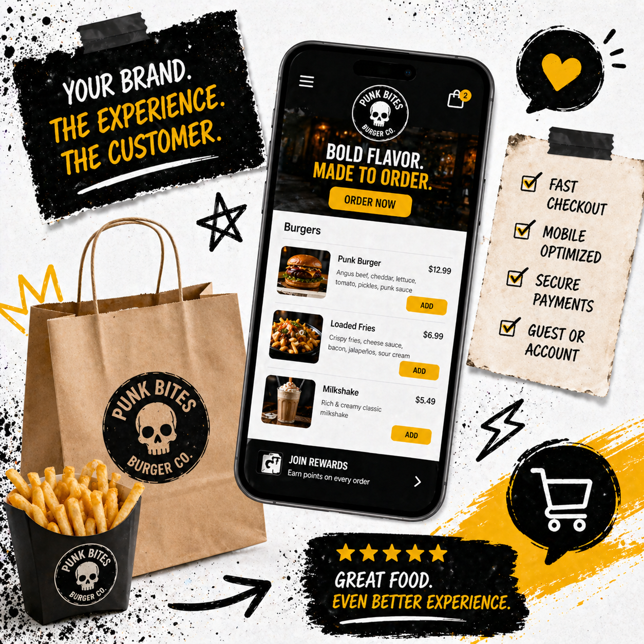 Online Ordering page preview