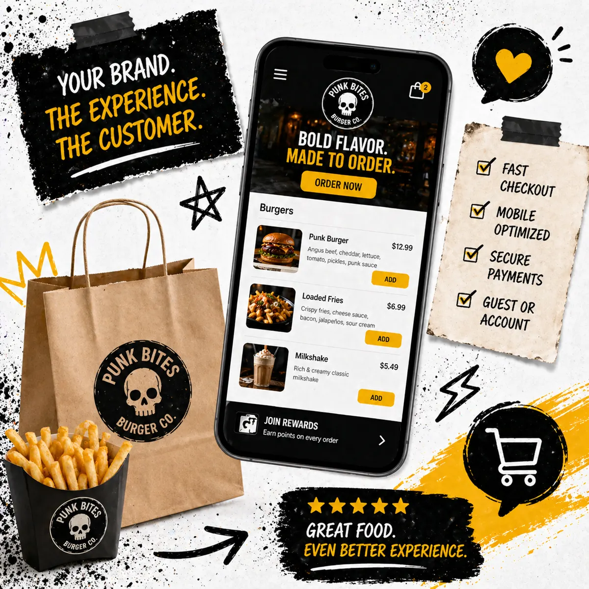 Online Ordering page preview