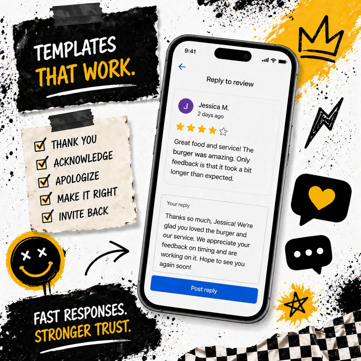 Example Outbites feedback prompt with rating and comment field