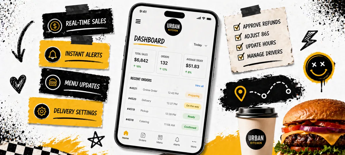 Mobile app for restaurant operators